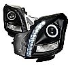 Cadillac CTS  2003-2007 Black Halo Projector Headlights  