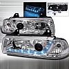 BMW 3 Series 2 Door E36 1992-1998 R8 Style Chrome Housing Projector Headlights