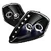 Mitsubishi Eclipse  2000-2005 Black Halo Projector Headlights  W/LED'S