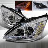 Ford Focus 2000-2004 R8 Style Halo LED  Projector Headlights - Chrome  