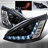 Ford Focus 2000-2004 R8 Style (Version 2) Black Housing Projector Headlights