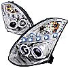 Infiniti G35 2 Door 2003-2005 Chrome  Projector Headlights  