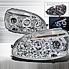 Volkswagen Golf  2006-2008 Chrome Halo Projector Headlights  W/LED'S