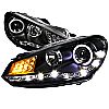 Volkswagen Golf  2009-2010 Black R8 Style Projector Headlights  