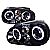 Volkswagen Golf 1999-2003 Gloss Black Smoked Lens Projector Headlights