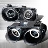 Acura Integra  1998-2001 Black Halo Projector Headlights  