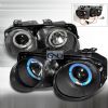 Acura Integra  1998-2001 Black Dual Halo Projector Headlights  