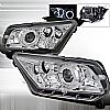 Ford Mustang  2010-2013 Chrome  Projector Headlights  