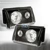 Ford Mustang  1987-1993 Black  Projector Headlights  