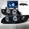 Mazda Mx6  1993-1997 Black Halo Projector Headlights  