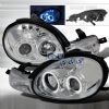 Dodge Neon 2000-2002 Halo LED  Projector Headlights - Chrome  