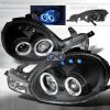 Dodge Neon  2000-2002 Black Halo Projector Headlights  W/LED'S
