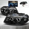 Volkswagen Passat  2001-2005 Black Halo Projector Headlights  W/LED'S