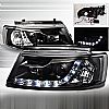 Volkswagen Passat  1997-2000 Black R8 Style Projector Headlights  