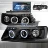 Volkswagen Passat  1997-2000 Black Halo Projector Headlights  W/LED'S