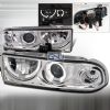 Chevrolet S10 Pickup  1998-2004 Chrome Dual Halo Projector Headlights  