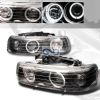 Chevrolet Silverado 1999-2002 Halo  Projector Headlights - Black  