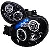 Subaru Impreza  2002-2003 Gloss Black  Projector Headlights Smoke Lens 