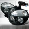 Subaru Impreza 2002-2004 WRX Halo Paintable Housing  Projector Headlights - Black  