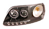 Ford F150 97-03 Black Housing, Blue Rim Projector Headlights