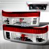 Toyota Corolla  1983-1987 Red / Clear Euro Tail Lights 