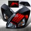 Nissan Altima 4 Door 2007-2009 Black LED Tail Lights 