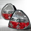 Chevrolet Aveo  2007-2008 Chrome LED Tail Lights 