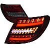 Mercedes Benz C Class  2007-2011 Red / Smoke LED Tail Lights 