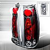 Cadillac Escalade  1999-2000 Black Euro Tail Lights 