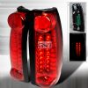 Chevrolet Full Size Pickup  1988-1998 Red LED Tail Lights 