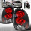 Dodge Caravan  1996-2000 Black Euro Tail Lights 