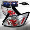 Honda Civic 2 Door 2006-2008 Chrome Euro Tail Lights 