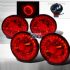 Chevrolet Corvette 2005-2009 LED Tail Lights -  Red 