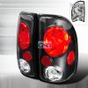 Dodge Dakota  1997-2004 Black Euro Tail Lights 