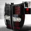 Gmc Yukon  2007-2010 Black LED Tail Lights 