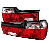 Bmw 7 Series  1988-1994 Red / Clear Euro Tail Lights 