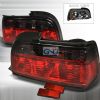 Bmw 3 Series 2 Door 1992-1998 Red / Smoke Euro Tail Lights 