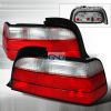 Bmw 3 Series 2 Door 1992-1998 Red / Clear Euro Tail Lights 