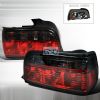 Bmw 3 Series 4 Door 1992-1998 Red / Smoke Euro Tail Lights 