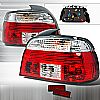 Bmw 5 Series  1997-2000 Red / Clear Euro Tail Lights 