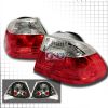Bmw 3 Series 2 Door 1999-2001 Red / Clear Euro Tail Lights 