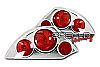 Mitsubishi Eclipse  2000-2003 Chrome Euro Tail Lights 