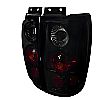 Ford Expedition  1997-2002 Glossy Black W/ Smoke Lens Euro Tail Lights 