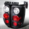 Ford Expedition  1997-2002 Black Euro Tail Lights 