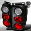 Ford Explorer  1995-1997 Black Euro Tail Lights 