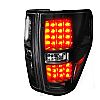 Ford F150  2009-2012 Black LED Tail Lights 