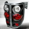 Ford F150  2004-2006 Black Euro Tail Lights 