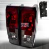 Hummer H3   2006-2007 Euro Tail Lights - Red Smoke  