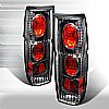 Nissan Nissan Pickup  1986-1997 Black Euro Tail Lights 