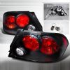 Mitsubishi Lancer  2003-2006 Black Euro Tail Lights 